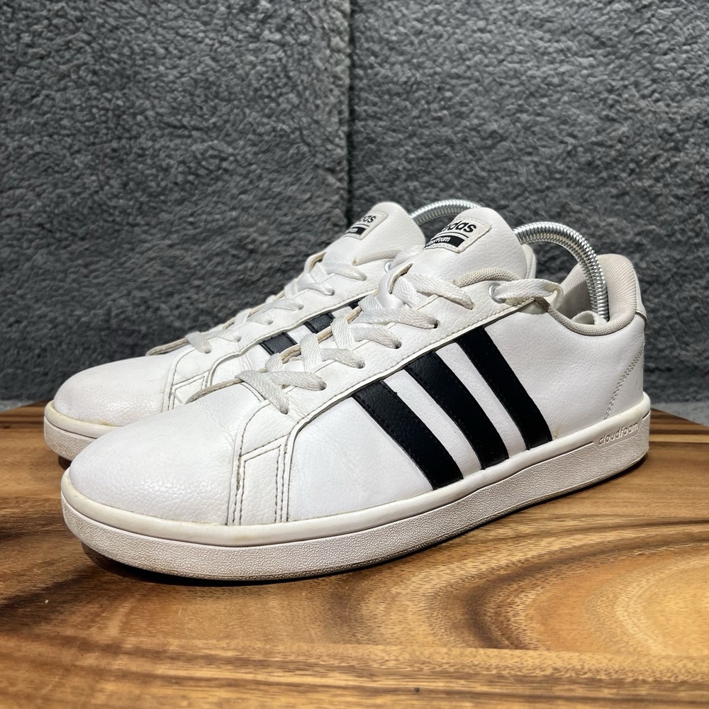 Adidas Men's Cloudfoam Advantage AW4294 White Casual Shoes Sneakers Size 8.5 - Picture 4 of 12